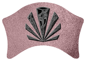 DABAN-602-BK-SH-OR Black Sunburst Shimmer Orchid